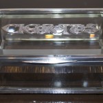 Sterling silver & crystal cigarettes box