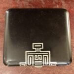 Art Deco Lacquered sterling silver box